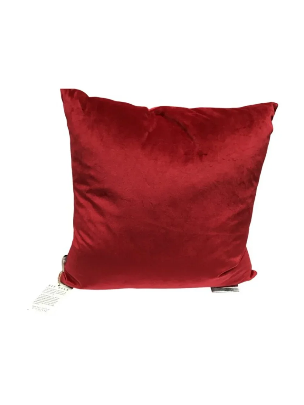 Rae Dunn Red Velvet Gold Snowflake Joy Christmas Winter 20 x 20 Throw Pillow